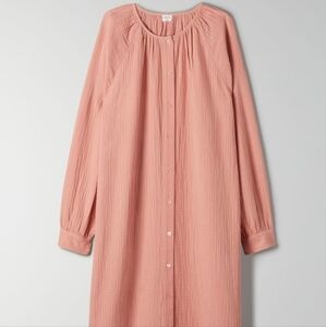 Aritzia Wilfred Free Button -Up Sail Dress Size XS